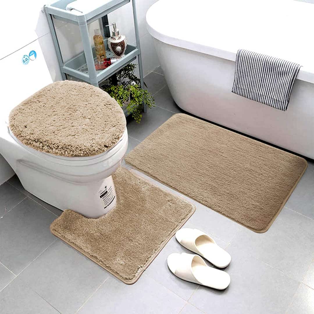 3-Piece Bathroom Mat Set