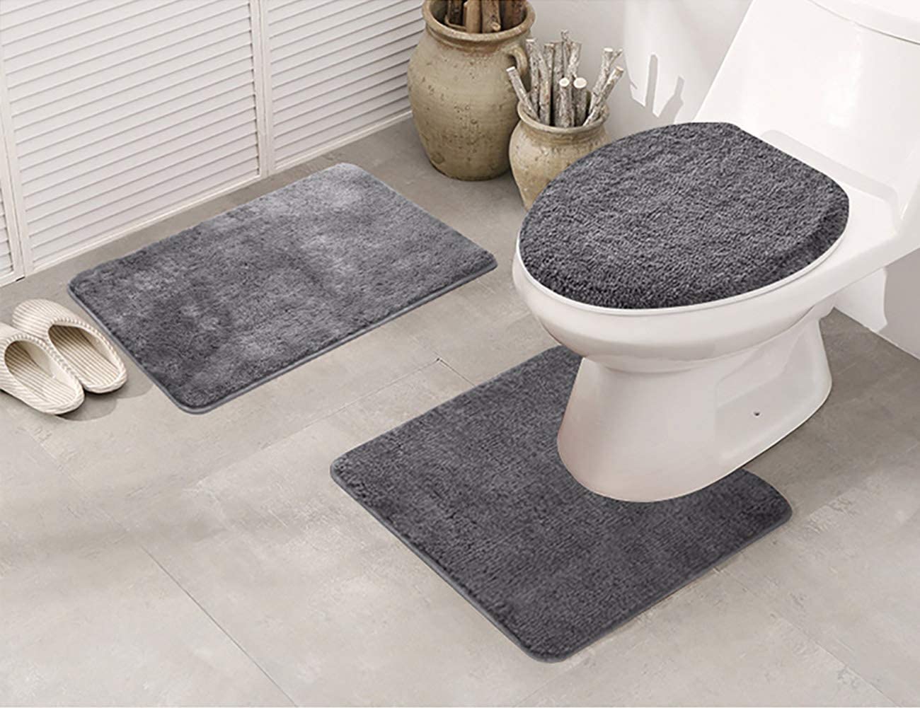 3-Piece Bathroom Mat Set