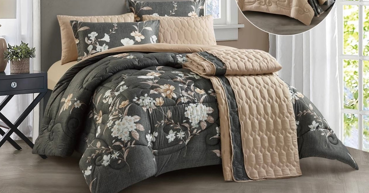 Elegant Floral Duvet Set