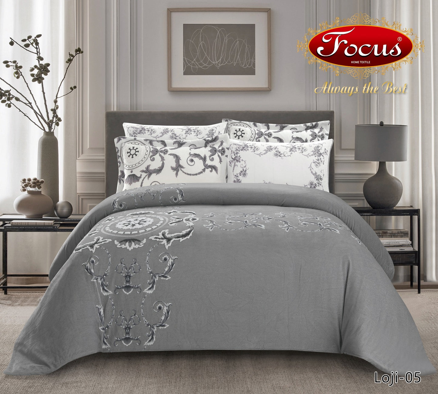 Luxury Duvet Set Damask.