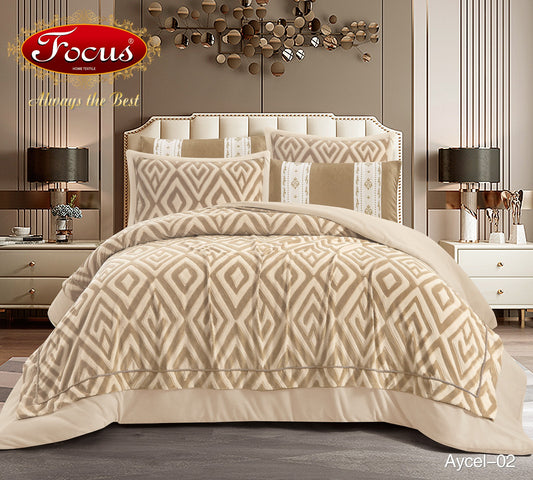 Luxury Tufted Duvet Set Diamond Motif.