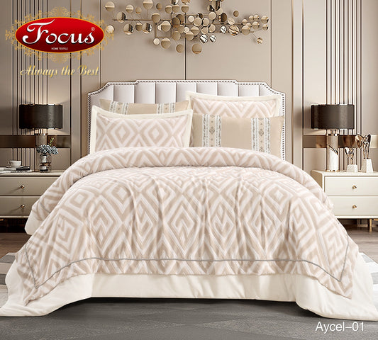 Luxury Tufted Duvet Set Diamond Motif.