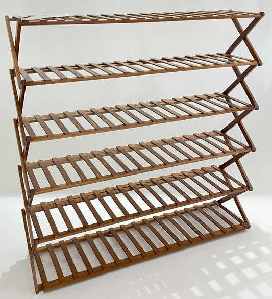 Bamboo Foldable Shoerack