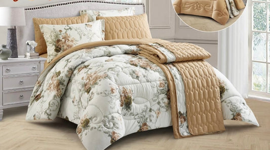 Elegant Floral Duvet Set