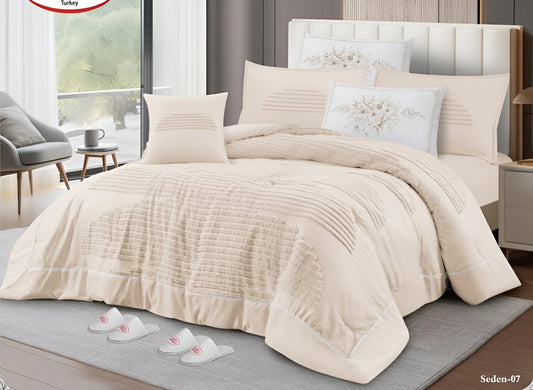 Luxury Linear Wave Tufted Duvet Set